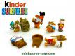 Un ensemble de 5 chats égyptiens en figurines plastique Ferrero Kinder Surprise