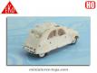 La 2cv Citroën enneigée en miniature par Eko Models au H0 H0 1/88e