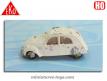 La 2cv Citroën enneigée en miniature par Eko Models au H0 H0 1/88e