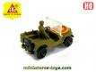 La Jeep militaire peinte en miniature par Eko au 1/87e H0 HO