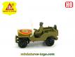 La Jeep militaire peinte en miniature par Eko au 1/87e H0 HO