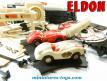 Le circuit de courses automobiles électrique miniature par Eldon USA au 1/32e