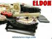 Le circuit de courses automobiles électrique miniature par Eldon USA au 1/32e