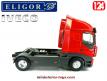 Le tracteur Fiat Iveco Stralis 540 rouge miniature par Eligor au 1/24e
