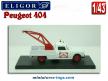 La dépanneuse Peugeot 404 Avia en voiture miniature par Eligor au 1/43e