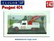 La dépanneuse Peugeot 404 Avia en voiture miniature par Eligor au 1/43e