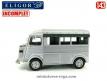 Le Citroën type H vitrée 1948 en miniature d'Eligor au 1/43e incomplet