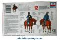 La cavalerie anglaise Light Dragoons à Waterloo en figurines par Esci au 1/72e