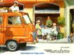 La fourgonnette Renault Estafette orange et bleu en miniature de CIJ au 1/45e