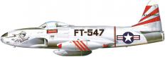 Le chasseur américain F80 Shooting star en avion miniature par Italeri au 1/100e