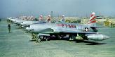 Le chasseur américain F80 Shooting star en avion miniature par Italeri au 1/100e