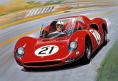 La voiture de course Ferrari 330 P2 en miniature de la marque Clé au 1/43e