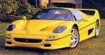 La Ferrari F50 jaune de 1995 en miniature par Ixo models au 1/43e