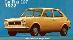 La Fiat 127 orange en miniature 3-inches par Majorette France au 1/55e