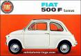 La Fiat 500 1965 bleue en miniature de Kinsmart au 1/24e