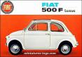 La Fiat 500 Mini de 1965 orange en voiture miniature au 1/43e