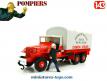 Les deux figurines de pompiers français en miniatures métal au 1/43e