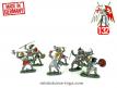 8 petits soldats moyenâgeux en plastique Jean Hoeffler Germany au 1/32e