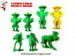 7 figurines de Lucky Luke distribuée par La roche aux fées incomplètes