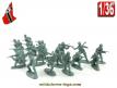 Un ensemble de 16 soldats allemand de la Wehrmacht en plastique au 1/36e