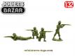 Les 4 figurines de soldats français en jouets de bazar au 1/32e