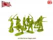 Un lot de 9 petits soldats japonais issus de moules Matchbox China au 1/32e