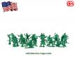 Un ensemble de 24 soldats américains contemporains en plastique au 1/32e