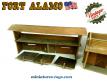 Le fort Alamo miniature en isorel et bois pour Cow-boys miniatures a restaurer