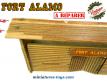 Le fort Alamo miniature en isorel et bois pour Cow-boys miniatures a restaurer