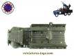 Le Dodge 6x6 WC 63 militaire miniature de France Jouets au 1/55e incomplet
