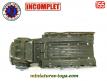 Le Dodge 6x6 WC 63 militaire miniature de France Jouets incomplet au 1/55e