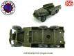 Le Dodge 6x6 WC 63 militaire miniature de France Jouets incomplet au 1/55e