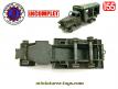 Le GMC 6x6 militaires Atelier miniature de France Jouets au 1/55e incomplet