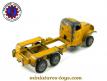 Le camion GMC 6x6 jaune en miniature de France Jouets au 1/55e incomplet