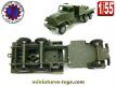 Le GMC 6x6 militaires en miniature de France Jouets au 1/55e incomplet