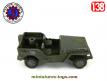La Jeep militaire en miniature de France Jouets incomplète au 1/38e