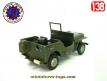 La Jeep militaire en miniature de France Jouets incomplète au 1/38e