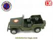 La Jeep militaire en miniature de France Jouets incomplète au 1/38e