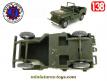 La Jeep militaire en miniature de France Jouets incomplète au 1/38e