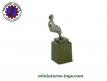 Le militaire assis en métal pour miniatures France Jouets au 1/55e