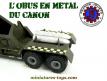 Le projectile obus en métal pour le canon atomique miniature France Jouets