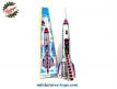 La fusée spatiale Skyexpress miniature style jouet ancien en métal Tin Toys