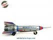 La fusée spatiale Skyexpress miniature style jouet ancien en métal Tin Toys
