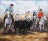 Un lot de gardians et chevaux Starlux au 1/32e incomplets