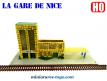 La gare de Nice pour train miniature réalisée artisanalement au HO incomplète