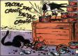 La figurine de Gaston Lagaffe et sa mouette ouvre boite en résine par Plastoy
