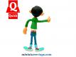 La grande figurine latex de Gaston Lagaffe surpris distribué par Quick burger