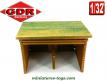 L'écurie bois du fort Texas de type western en miniature par GDR au 1/32e