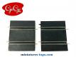 2 petits rails droits pour circuit de voitures de courses Gégé Slot-racing