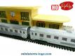 La grande gare ferroviaire miniature au HO H0 de Gégé en boite